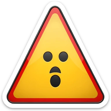 simbolo de alerta sticker