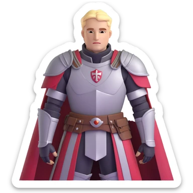 Commander Cullen from Dragon Age Inquisition with templar armor sticker