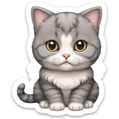 Scottish fold ears kitten  sticker