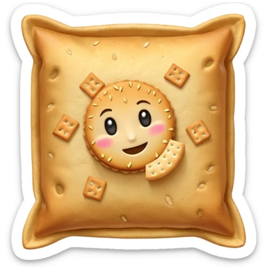 un tas de crackers aux graines sticker