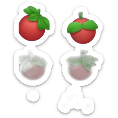 un adorno navideño circular rojo y verde con  la palabra Dalia en el centro. sticker