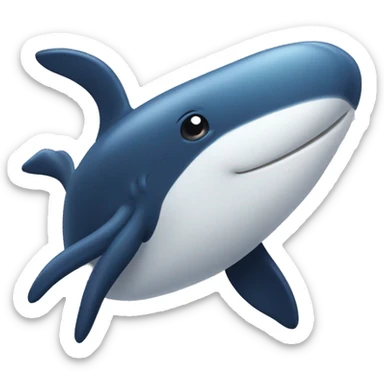 happ whale sticker