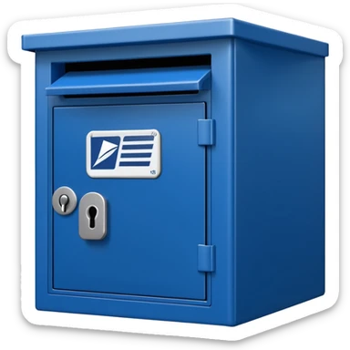 USPS post office box sticker