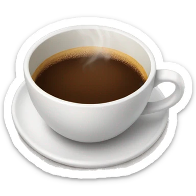 warm cup of coffee sticker