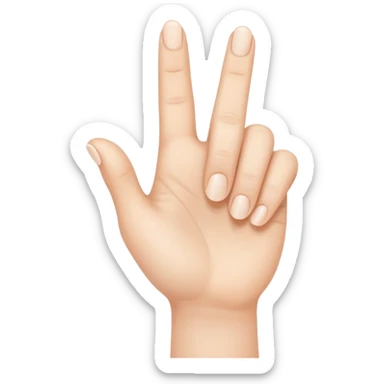 Mano con il mignolo all' in sù sticker