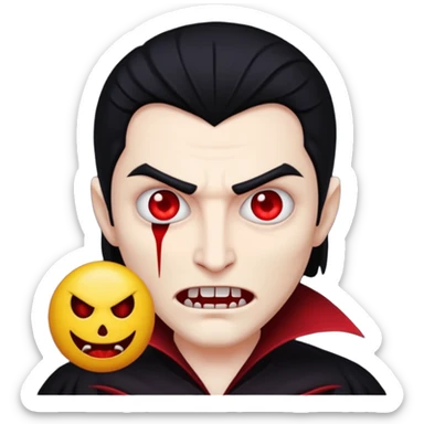 A Vampire & Evil emoji sticker