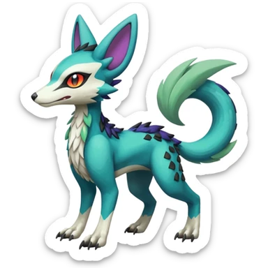 Meloetta-Vernid-Trico-Sergal-Protogen-Primagen-Pokémon-Fakémon-creature sticker