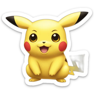 Tete de pikachu sticker
