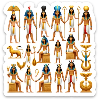 Ancient Egypt gods and goddesses  sticker