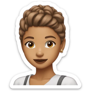 ZENDAYA WITH POMCHI sticker