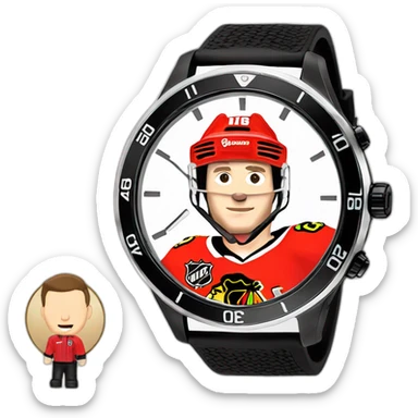 Jonathan Toews as a luxury wristwatch sticker