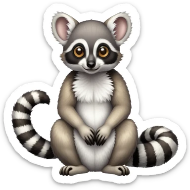 Ringtail lemur sticker