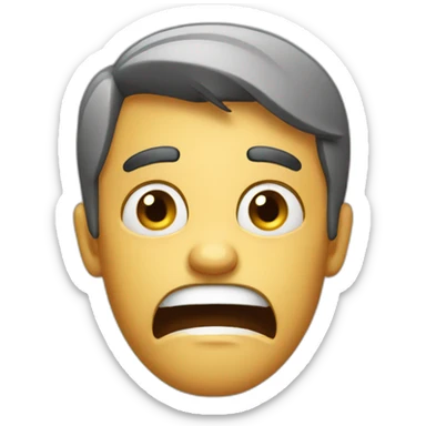 Shocked and lost sticker