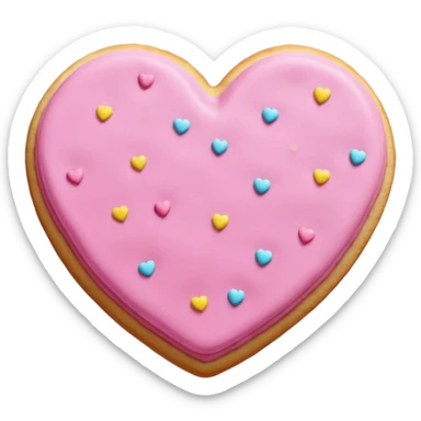 Natale rosa, biscotti estetico sticker