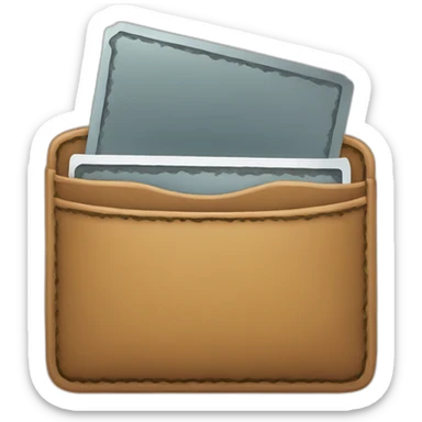 empty wallet with dust sticker