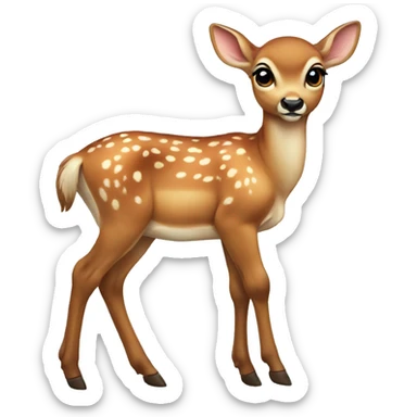 baby deer sticker