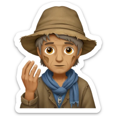 beggar sticker