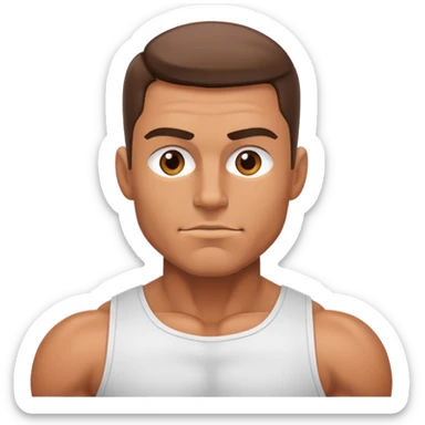 Overwhelming looking man sticker