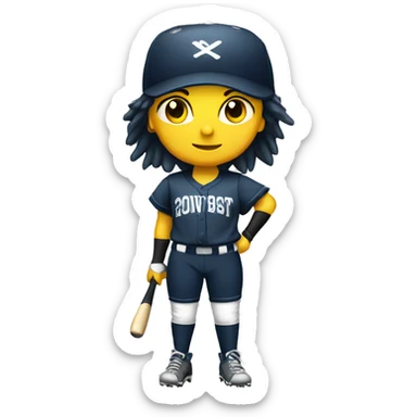 light punk softball sticker