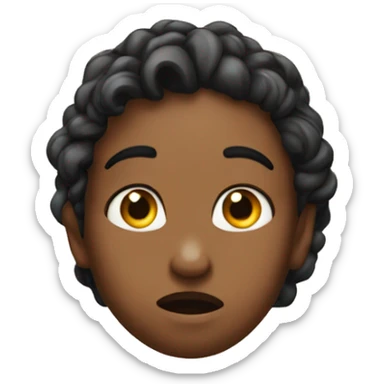 mind blown reaction of a girl sticker