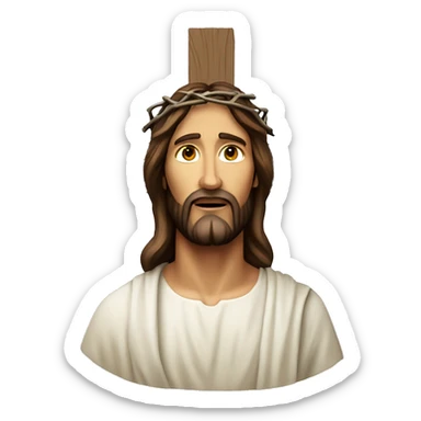 jesus christ on the cross sticker