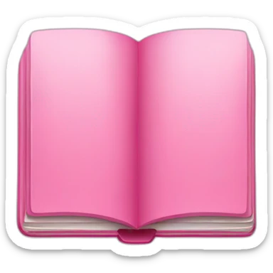 Pink book sticker