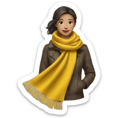 Rédige and yellow scarf sticker