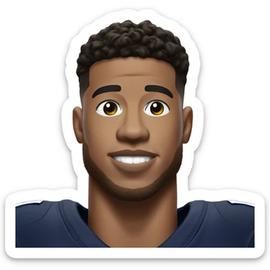 Saquon Barkley in a rams jersey  sticker