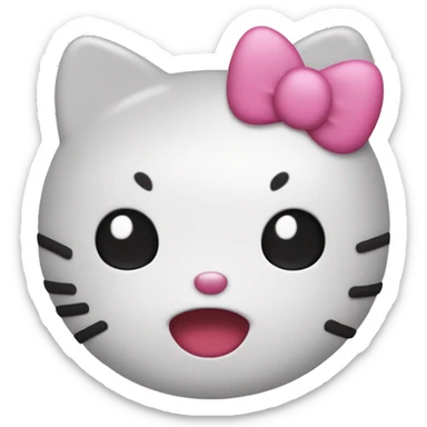 Hello kitty bisou sticker
