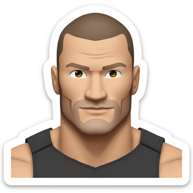 Randy Orton wwe superstar le plus réaliste possible qui fait un rko sticker