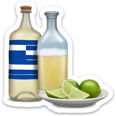 ouzo and greece sticker
