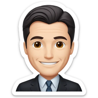 bruce wayne in suit sticker