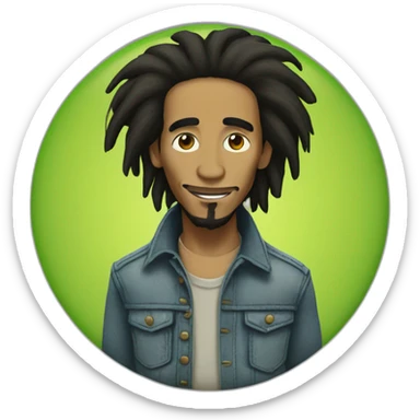 bob marley sticker