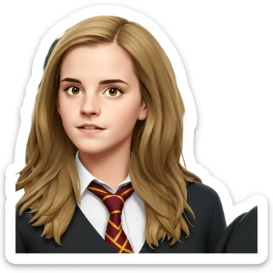 hogwarts girl in school uniform sticker