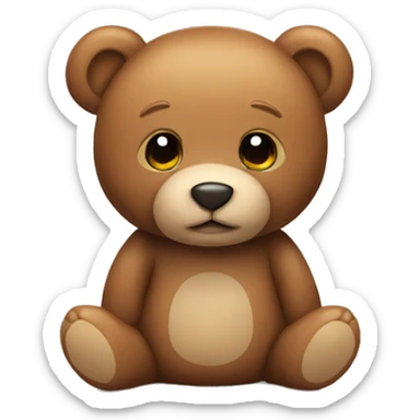 Teddy bear sticker