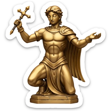 Statue of god solo leveling sticker
