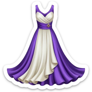 doce branco e roxo sticker