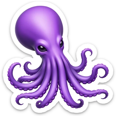 purple alien tentacles  sticker