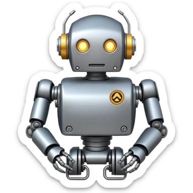 Locked robot sticker