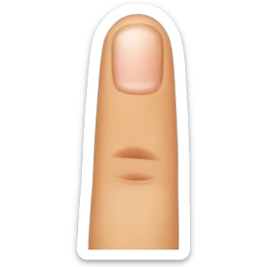 finger on the nose sticker