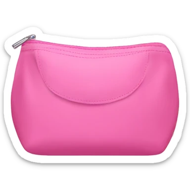 pink cosmetic bag sticker