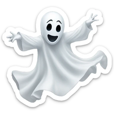 dancing ghost sticker