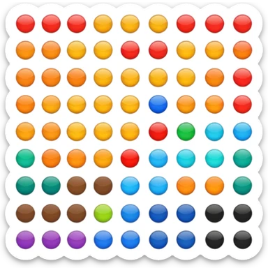 color catalog, palette sticker