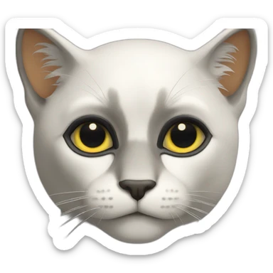 Chat Noir tache blanche  sticker