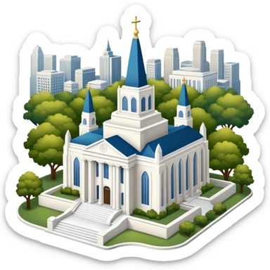 Temple of the Church of Jesus Christ of Latter-day Saints in St. Louis, Missouri sticker