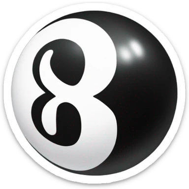 eight ball  sticker