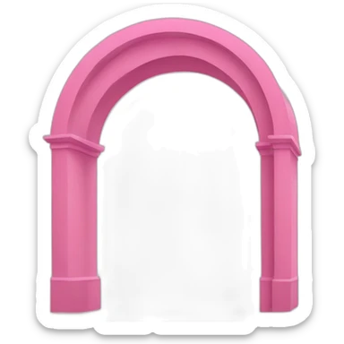 Pink arch sticker
