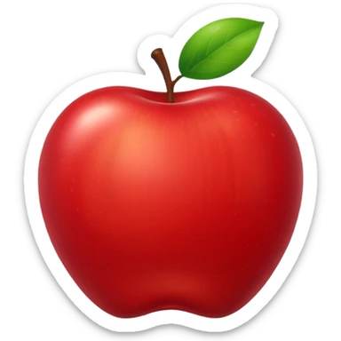 Apple  image in professional look sticker
