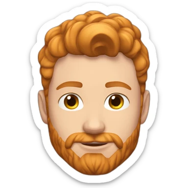 sexy-fit-gingerbrunette-caucasian-gayharness-man sticker