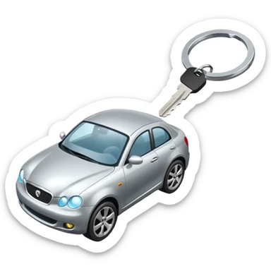 Car keys sticker